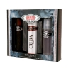 Cuba Black Men - Set for Men, Eau de Toilette, Deodorant, After Shave