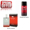 La Rive Red Line Men - Promotional Set, Eau de Toilette, Deodorant